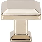 Atlas Homewares Sweetbriar Lane Square Knob 1 1/4 Inch Polished Nickel