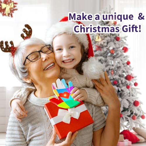 Titoclar Make Your Own Clay Handprint Bowls - Arts & Crafts for Kids Ages 4-8 6-8 8-12, Idea Gifts for Girl Boy Kids, Toys for Kids,Crafts for Girls Christmas Crafts Toys Birthday Gifts