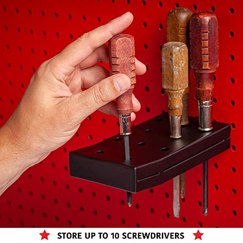 Full Metal Pegboard Screwdriver (Small & Medium) Holder & Wrench Holder