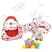 Babrit Cute Play Tent-Tunnel-Ball Pit with Basketball Hoop 3 in 1 Play House Children's Playground Toy Playpen with Tote Bag for Kid's Fun