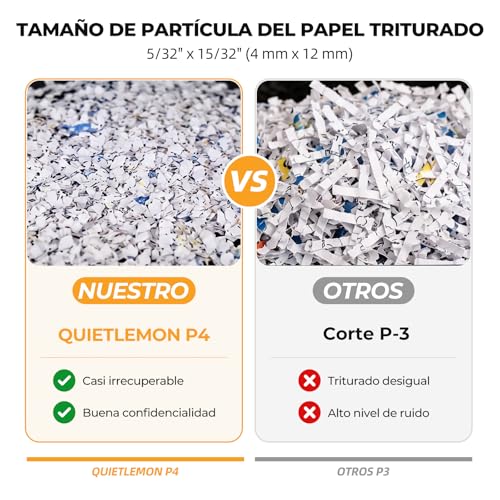 Automatic Feed Paper Shredder, 60 min Continuous, Level P-4, Electric Shredder, 20L Trash Can, for Office/Home/Industrial/Home (100 Sheets)