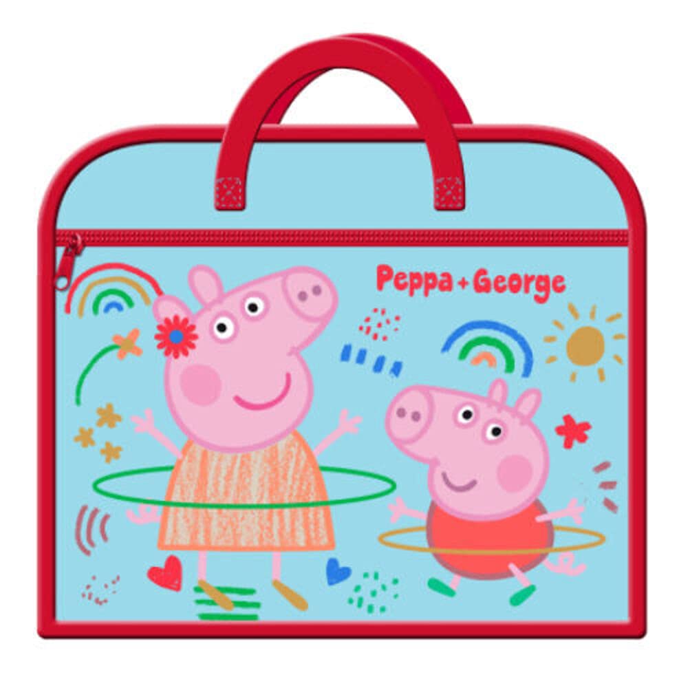 Peppa and George Pig Zipped Book Bag For School