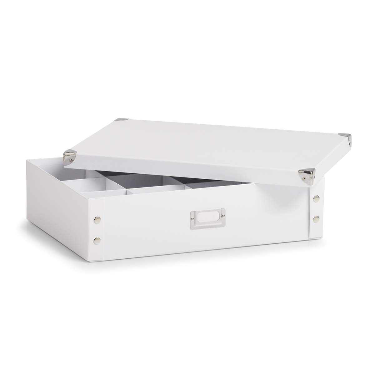 Zeller 17769 44.5 x 31.5 x 11 cm Belt and Tie Box Cardboard, White