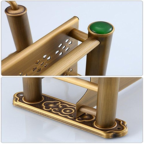 Badezimmer multifunktionale Ornamente Lagerregal Bronze Farbe