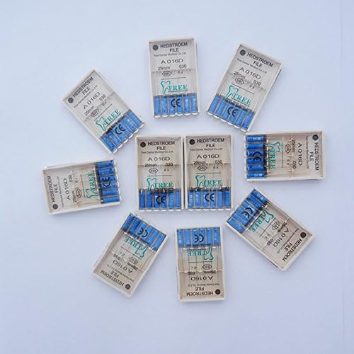 Treedental Dental Root Canal Hedstroem File Stainless 25MM-#30 (10 packs)