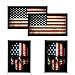 American Flag & Skull Flag Hard Hat & Helmet Stickers: 4 Pack. Great for Motorcycle Biker Helmet, Construction Toolbox, Hard hat, Mechanic Shop & More. Great for Any Patriot. USA Made