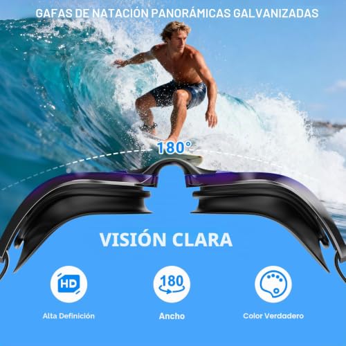 Seaflar Swimming Goggles Polarized Anti-fog UV400 Protection, Adjustable Silicone Strap – Professional for Adults & Teens, Water Sports Men Women