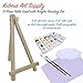 Kubesa Art Supply 11-Piece Table Easel with Acrylic Painting Set