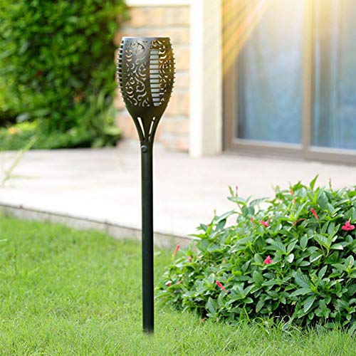 image for ChYoung 4 Pack Solar Lights, Waterproof Flickering Flames Torches Ligh