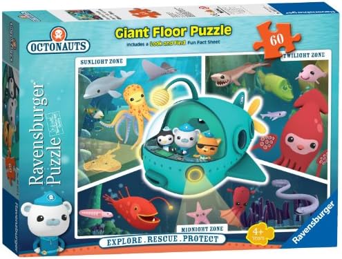 Octonauts Giant Floor Puzzle with Look and Find Fun Fact Sheet