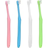 Ceonam 4 Pack End Tuft Toothbrush, Small Head Single Tuft Orthodontic Toothbrush for Wisdom Teeth, Soft Trim Compact Interden