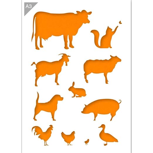 Plantilla De Oveja Animal De Granja Pared Decoracion Arte Arte