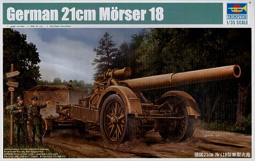 Trumpeter 1/35 German 21cm Morser 18 Heavy Artillery Gun Model Kit