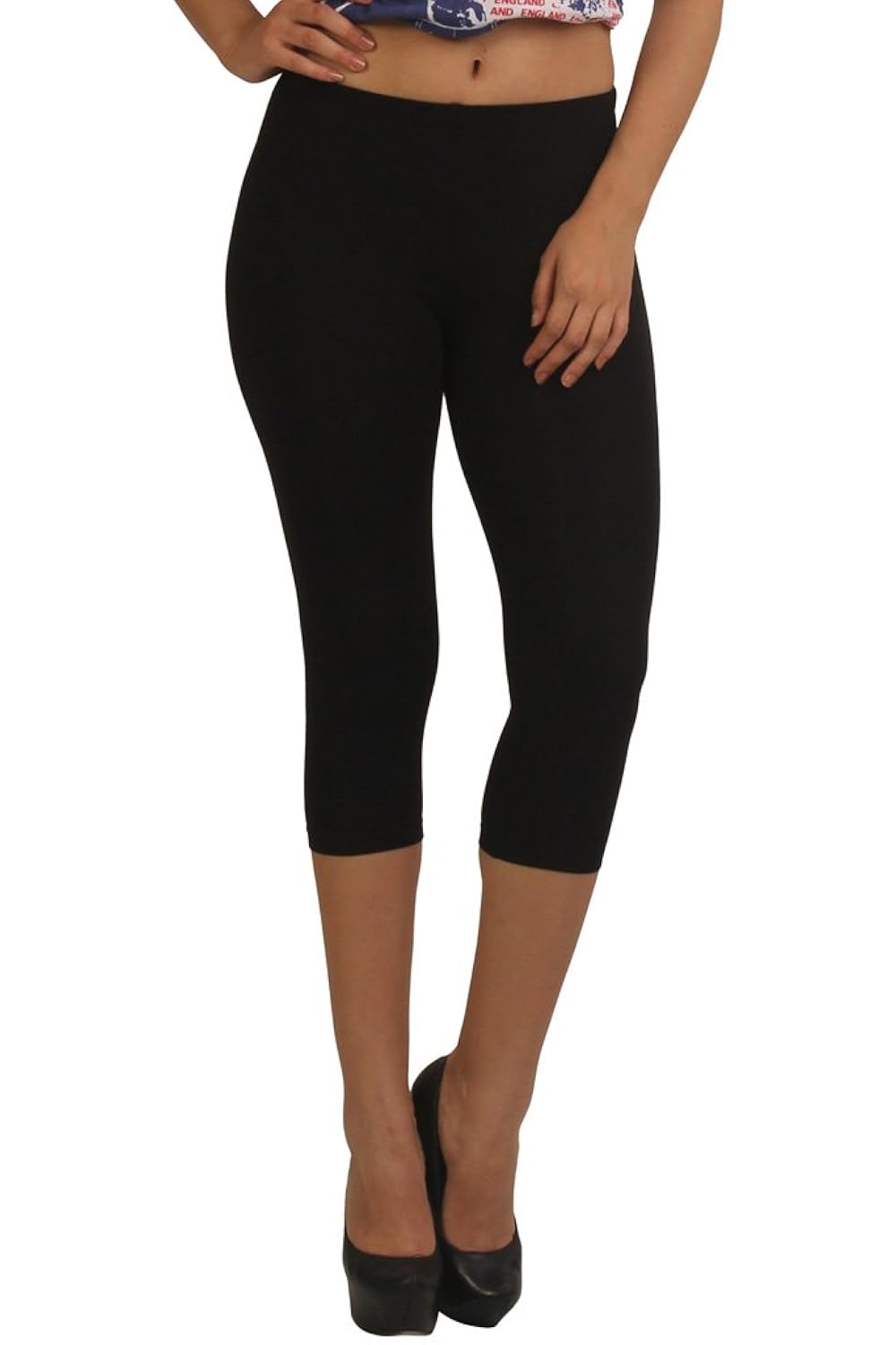 frenchtrendz women cotton spandex capri