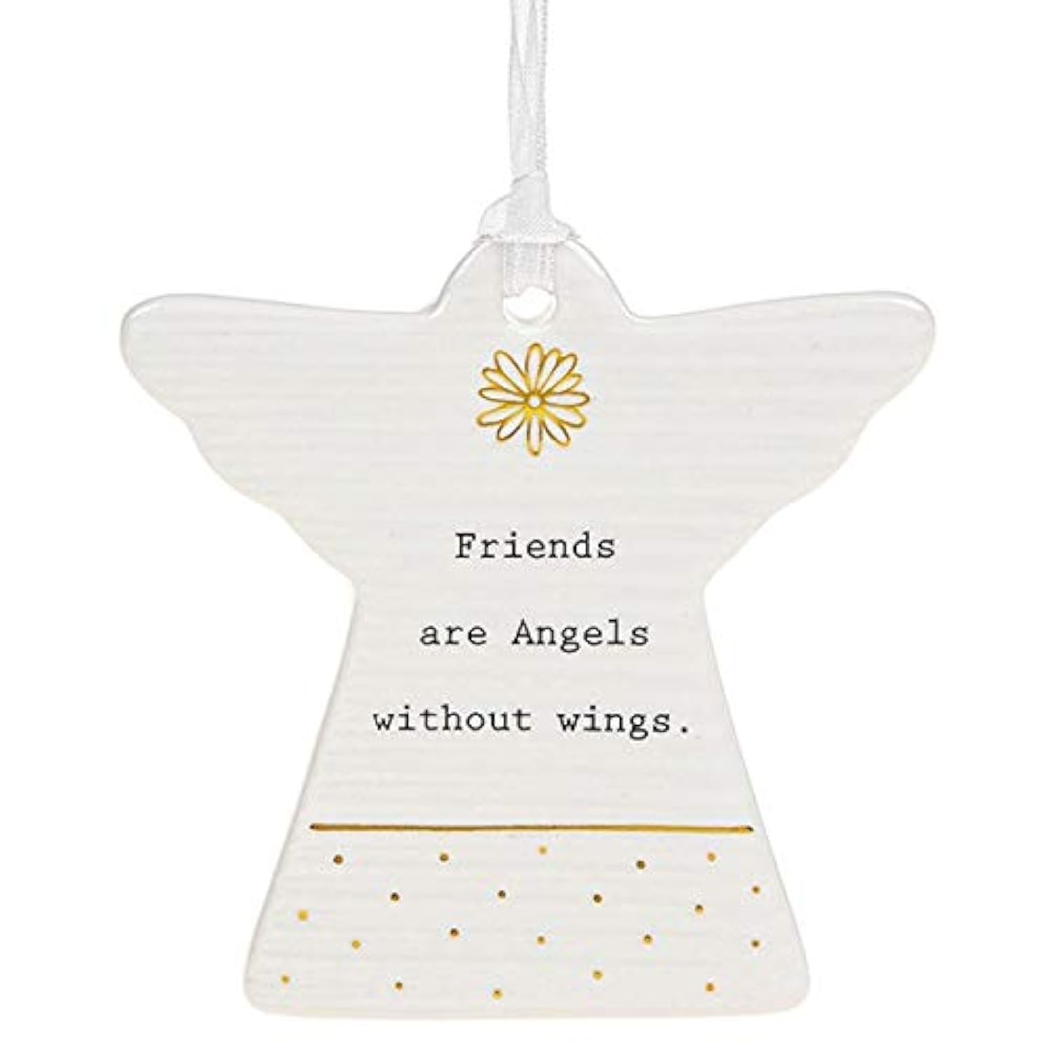 Thoughtful Words Friends Are Angels Ceramic Angel Shaped Plaque Gift Idea