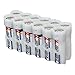 Storacell 12AAMS by Powerpax AA Battery Caddy, Glow-in-the-Dark Moonshine, Holds 12 Batteries