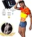 NINGMI Sauna Suit for Men Short Sweat Suits Neoprene Body Shaper Sauna Shirt Workout Waist Trainer Vest Tummy