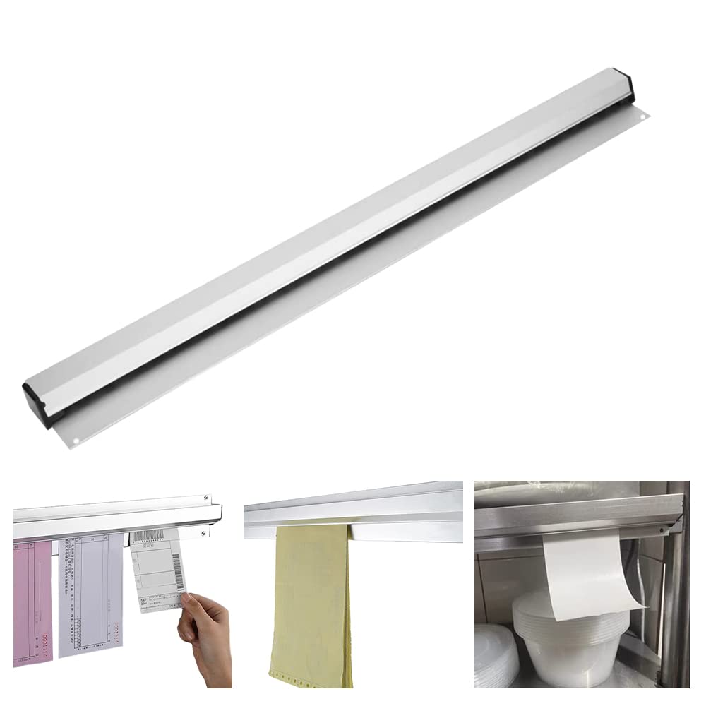 IWILCS Aluminium Tab Grabber, Bill Ticket Holder, Ticket Tab Order, Restaurant Order Grabber Wall-Mounted Ticket Rack Holder Order Holder for Kitchen Business(35cm)