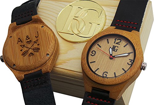 personalised wooden watch