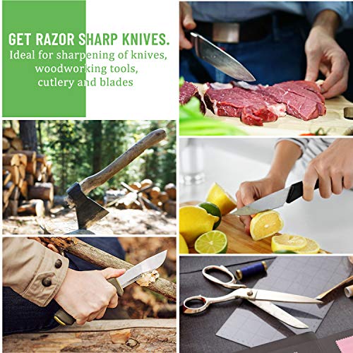 Flattening Stone & Sharpening Whetstone Stoning Angle Guide, Polishing Tool for Kitchen, Hunting and Pocket Knives or Blades