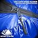 Hyke & Byke Snowmass 0°F Cold Weather Mummy Hiking & Backpacking Sleeping Bag - Duck Down 650 FP 4 Season Sleeping Bags for Adults - Ultralight with Compression Stuff Sack (Blue, Long)
