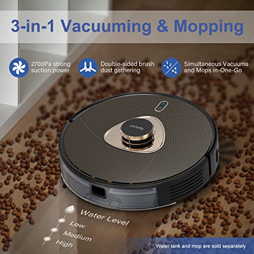 Coredy L900 Robot Vacuum, Robotic Vacuum Cleaner and Mop with LIDAR