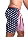 sandbank Men¡¯s American Flag Compression Shorts Running Workout Gym Summer Tight Shorts (US M: Waist 33