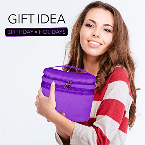 Silverflye Travel Jewelry Organizer and Makeup Bag AllinONE Travel