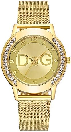 Epigeon Women Quartz Wristwatch Simple Fashion Lady Mesh Strap Watch Rhinestone Case Watch Pure Color Strap Vintage Digital Watch Leather Strap Sports Watches Swim Watch Sport Watch