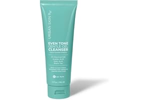 Urban Skin Rx, Even Tone Gentle Gel Cleanser | Improves the Look of Uneven Tone, Removes Makeup & Deep Cleans, Foaming Daily Cleanser with Kojic Acid, Azelaic Acid, Niacinamide, & Black Tea | 4 Fl Oz