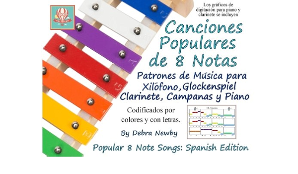 Amazon.com: Canciones Populares de 8 Notas: Patrones de Musica para  Xilofono, Glockenspiel, Clarinete, Campanas y Piano: Popular 8 Note Songs  Spanish Edition: 9781978321069: Newby, Debra: Libros