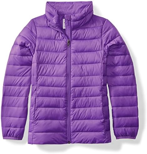Girls' Light-Weight Water-Resistant Packable Mock Puffer Jackets