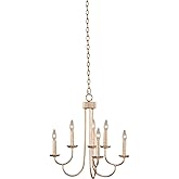 Kalco 511771MG Kiera Chandelier, 6-Light 360 Total Watts, Modern Gold