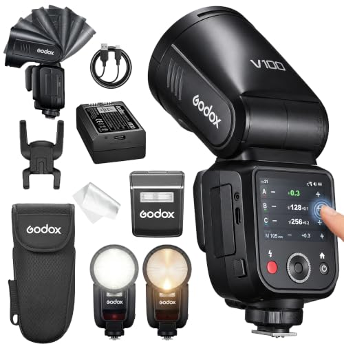 GODOX Blitz V100 C Kamera Blitz für Canon EOS, V100C 100W Touchscreen Speedlite