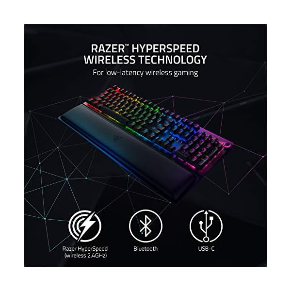 Razer-BlackWidow-V3-Pro-Wireless-Premium-Mechanical-Full-Size-Gaming-Keyboard-keyboard-with-Razer-Green-Switches-RGB-Chroma-lighting-UK-Layout Razer BlackWidow V3 Pro (Green Switch) - Wireless Premium Mechanical Gaming Keyboard (Hyperspeed Wireless Technology…