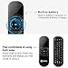 Air Remote Mouse with Keyboard for Android tv Box 8.1,V VONTAR 2.4GHz Mini Wireless Keyboard with Gyro for Android Box/Laptop/PC/Projector/X96 Mini T9 /Media Player W1