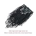 Lovrio Kinkys Curly Virgin Brazilian Clip in Human Hair Extensions Double Weft Real Remy Hair for Black Women 7 Pieces 120g with 17 Clips 18 Inch