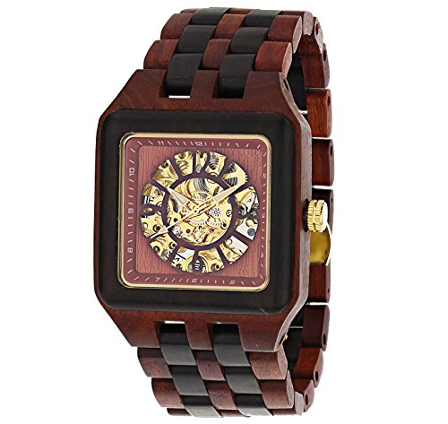 wooden skeleton watch