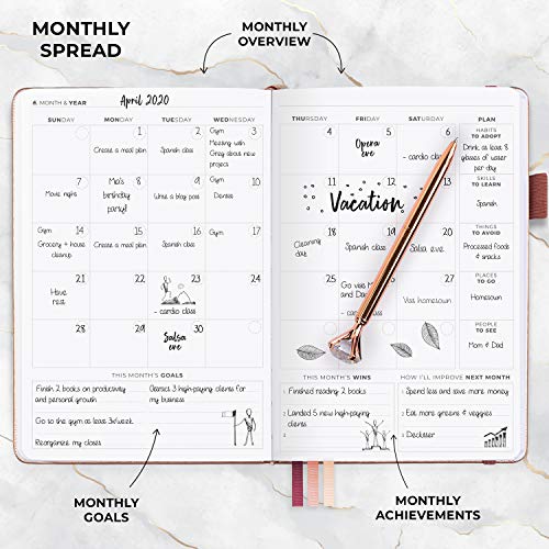 Clever Fox Daily Premium Planner - Undated 6 Month Organizer With Hourly Scheduling