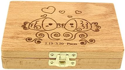 Zodiac Baby Wooden Tooth Box- Enlgish Version