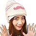 Alexstudio Women's Fashion Women Girl Warm Winter Knitted Hats Outdoor Mask Cap (White)