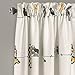 Lush Decor Rowley Birds Light Filtering Window Curtain Panels, Pair, 52