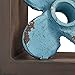 Amazon Brand – Stone & Beam Vintage Iron Windmill Decor Bookends - Set of 2, 6.25 Inch, Blue and Dark Wood