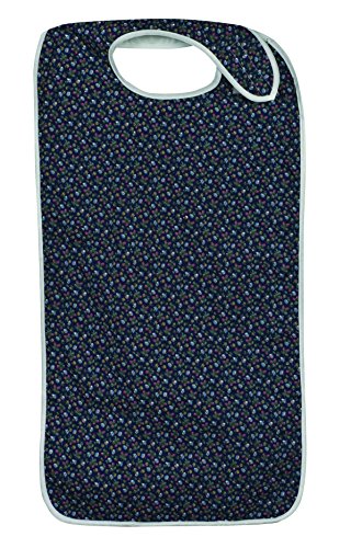 Duro-Med Mealtime Protector, Fancy Print Navy