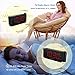 DreamSky Projection Alarm Clock Radio with USB Charging Port and FM Radio, 2 Inches Large Led Number Display with Dimmer, Snooze, Sleep Timer,12 Hr Display, Plug in Clock.