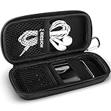 MP3 MP4 Player Case KINGTOP Durable Hard Shell Travel Carrying Case for MP3 MP4 Players,iPod Nano,iPod Shuffle,USB Cable,Earphones,Memory Cards,U Disk,Keys (L) (5.3x2.1x1.5inch)