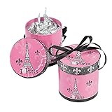 Fun Express Perfectly Paris Hat Party Treat Boxes - Set of 8