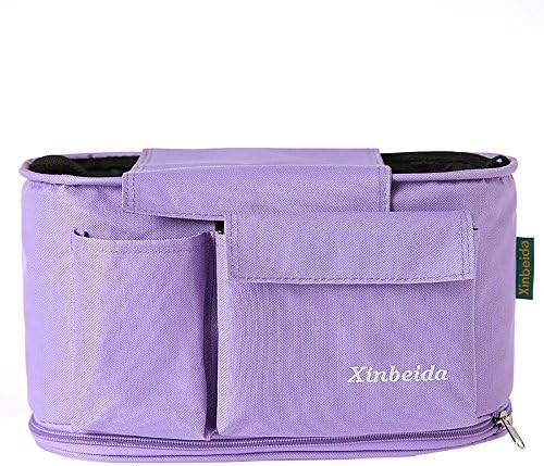 Alisagoo Premium Stroller Organizer - Universal Fit (Purple)