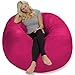 Chill Sack Bean Bag Chair: Giant 5' Memory Foam Furniture Bean Bag - Big Sofa with Soft Micro Fiber Cover - Pink