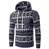 Mens Outerwear,Neartime Retro Long Sleeve Hoodie Hooded Sweatshirt Tops Jacket Coat